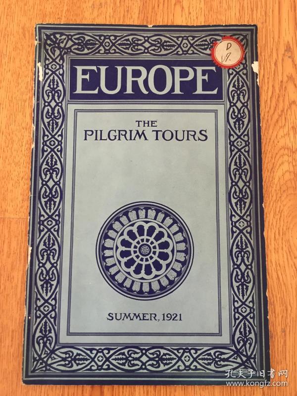 【民国欧美书17】1921年波士顿出版《EUROPE -THE PILGRIM TOURS（欧洲朝圣之旅）》写真多