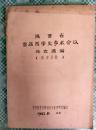 陕西省首届医学史学术会议论文选编【医史分册】油印本