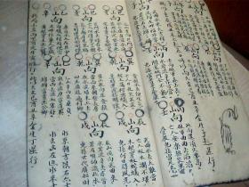 砂水全用内五外行总要（应该是民国风水书）（毛笔手写，书法漂亮）罕见，收藏价值高，品自定，小16开