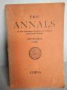 The Annals（主要有当时中国的地理，哲学，社会，家庭等内容近40篇。详情请进看目录）1930年11月美国宾夕法尼亚大学出版印刷