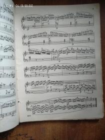 老钢琴曲谱