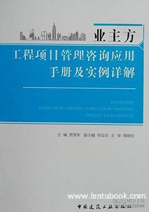 业主方工程项目管理咨询应用手册及实例详解