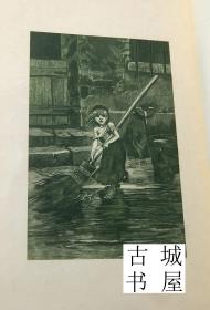 稀缺，雨果作品集《悲惨世界，犯罪的历史，巴黎圣母院，海上劳工等9卷 》黑白插 图，约1880精装。