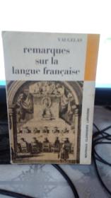 remarques sur la langue francaise