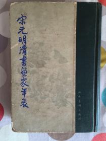 宋元明清书画家年表 （58年出版62年2印）精装版品相佳珍藏