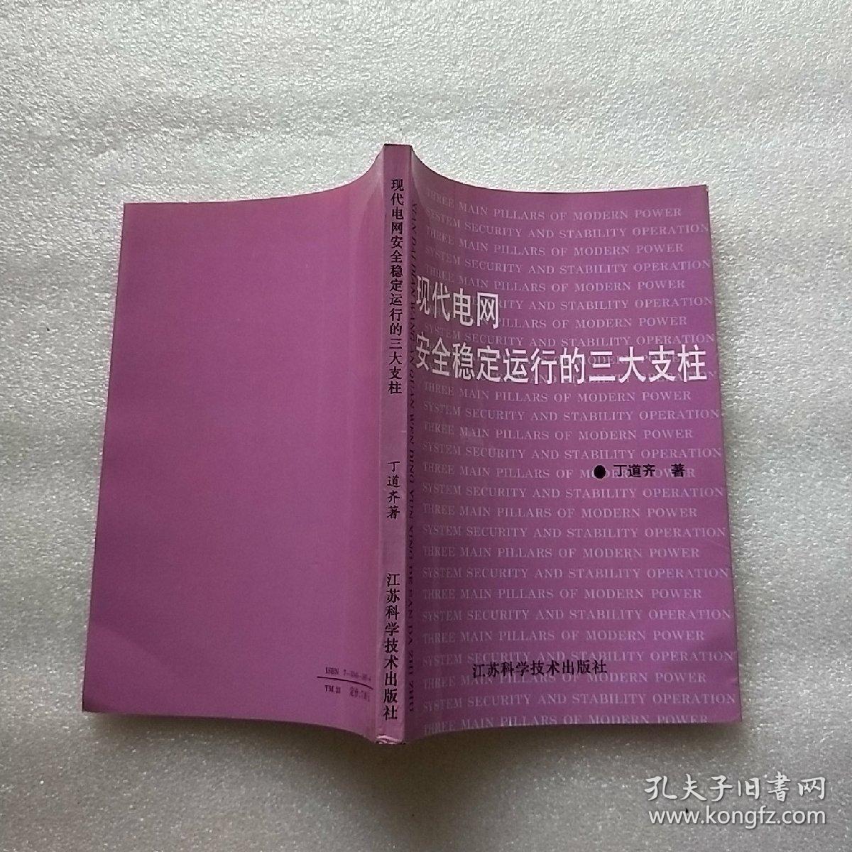 现代电网安全稳定运行的三大支柱 【作者丁道齐签名】内页干净