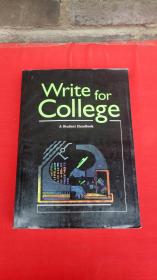 WRITE FOR COLLEGE A STUDENT HANDBOOK【原版】