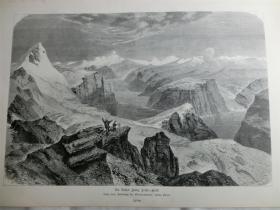 【现货 包邮】1884年木刻版画《皇帝弗朗茨约瑟夫》（Der Kaiser franz Josefs）  尺寸约40.8*27.5厘米（货号M5）