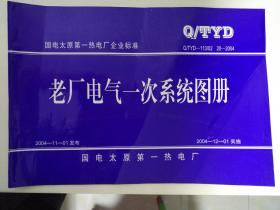 国电太原第一热电厂企业标准  Q/TYD-113/02 20-2004 老厂电气一次系统图册 8开工程图册