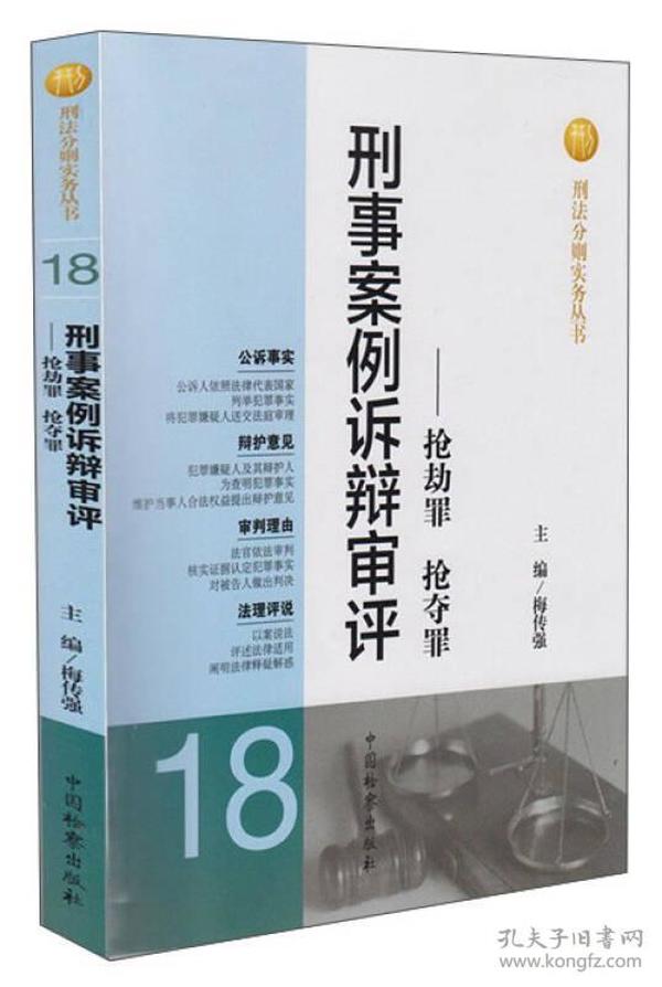 刑法分则实务丛书·刑事案例诉辩审评：抢劫罪抢夺罪