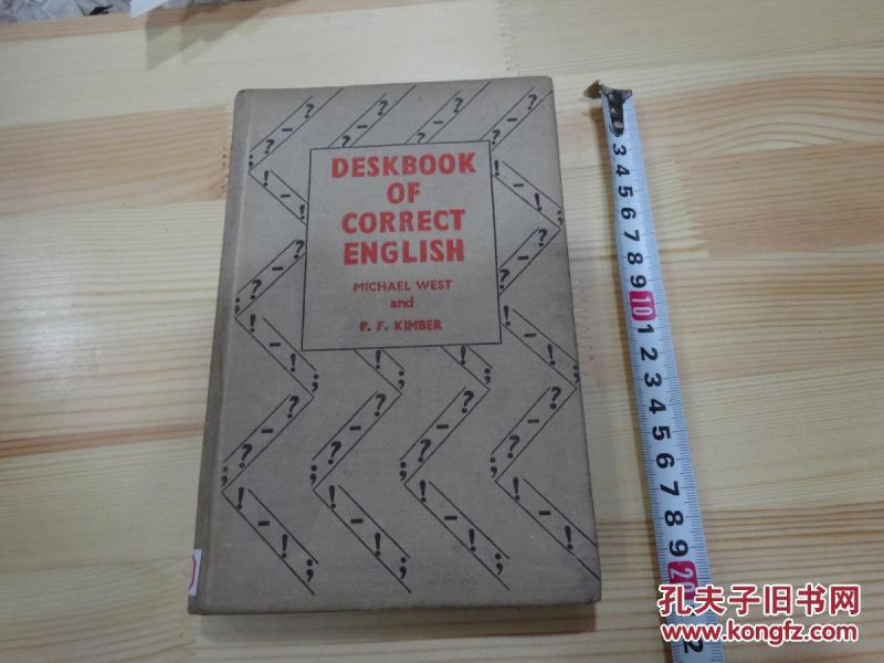 外文原版旧书 DESKBOOK OF CORRECT ENGLISH