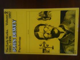英文原版，美国哲学家、教育家约翰·杜威的作品《心理学 (1882-1898) 》1972年出版,366页