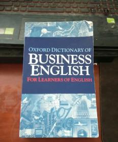 OXFORO DICTION ARY OF BUSINESS ENGLISH FOR LEARNERS OF ENGLISH