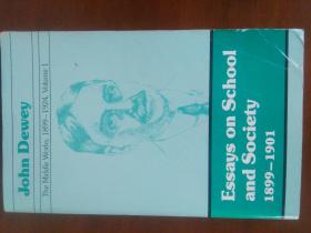 英文原版，美国哲学家、教育家约翰·杜威的作品《社会与学校(1899-1901） 》1976年出版,343页