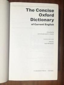 补图 未使用  英国进口原装 美国印刷原装采用美国专用防尘墨点技术印刷 简明牛津辞典第9版The Concise Oxford Dictionary of Current English the 9th Edition