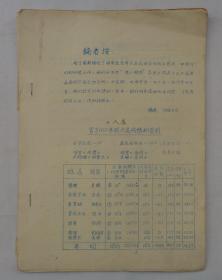 73年油印  奥运会运动员前六名成绩和资料38页，外加前三名成绩和资料6页 共44页   货号：第42书架—D层