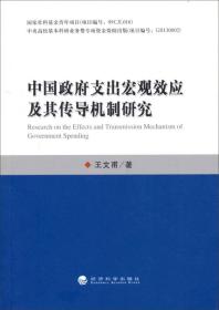 中国政府支出宏观效应及其传导机制研究