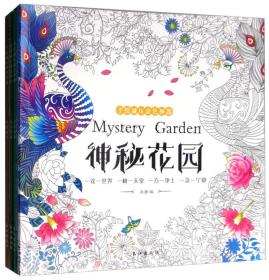 神秘花园+奇幻森林+时间旅程+童话梦境（套装全4册 减压涂色绘本 附24色彩铅）