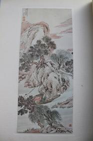 爱楳居藏品展观图录[日本昭和十二年（1937）大阪美术俱乐部出版。原装一厚册。厚度达5.5公分。原包角。印刷精美。有多幅大尺幅折页，浮贴等。装帧华丽。