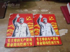 《毛主席的无产阶级革命路线胜利万岁》（全二册）有毛林合影 品看图以图为准.品自