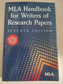 MLA Handbook for Writers of Research Papers    7th Edition  【英文原版，品相佳】