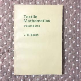 Textie Mathematics Volume one （纺织数学 第1卷）