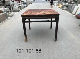 晚清时期国槐木方桌；四面罗锅称；做工简单漂亮；全品牢固；尺寸：100/100/87cm特价款，不包邮，最低价，直接拍