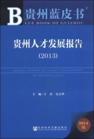 贵州蓝皮书：贵州人才发展报告（2013）
