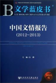 文学蓝皮书:中国文情报告（2012/2013）