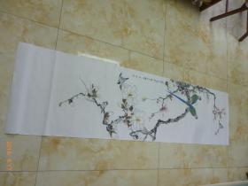颜伯龙工笔花鸟一幅