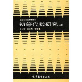 初等代数研究(上册)