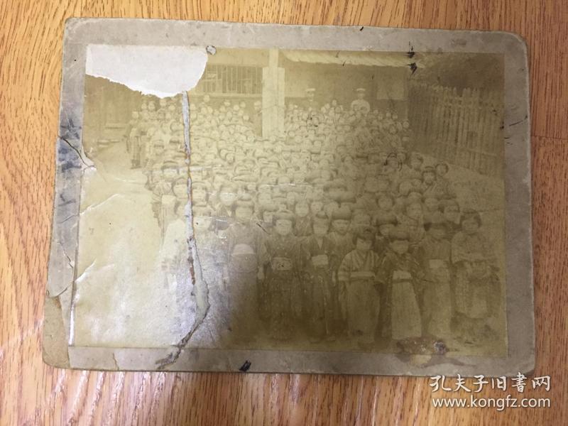 明治32年（1899年）日本小学校女生合影照片一张