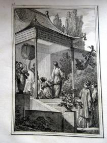 1788年法国埃尔芒刻版《帝鉴图说》》6幅原大銅版画，图与文同页未裁开，含有当年价格表 ISIDORE HELMAN FAITS MEMORABLES DES EMPEREURS DE LA CHINE