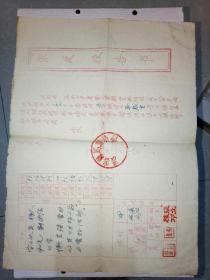 灌云县马蹄小学家庭报告书1958年