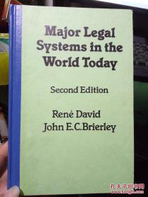 英文精装  Major Legal Systems in the World Today（second edition）