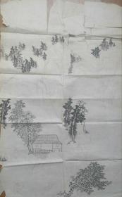 早期无款国画78CM*50CM