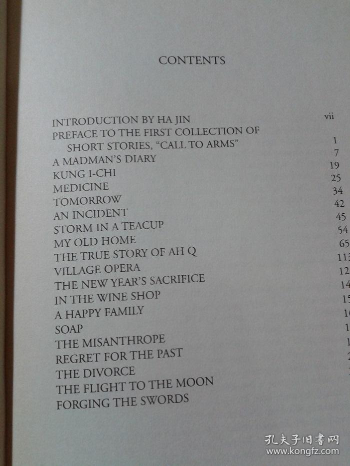 Lu Hsun Selected Stories 鲁迅小说集 英文原版 诺顿出版