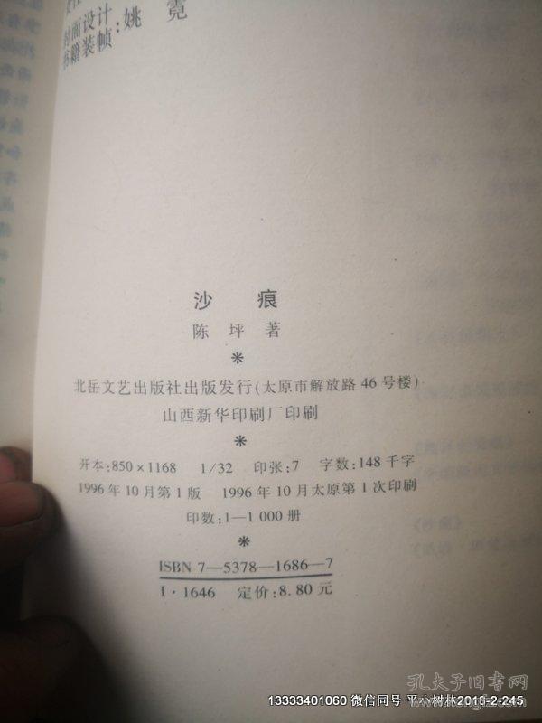 沙痕（山西青年作家创作丛书）