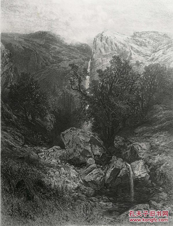 1888年照相凹版版画《风景》32×24厘米