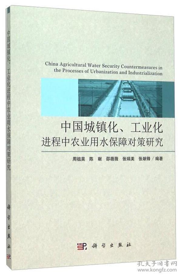 中国城镇化、工业化进程中农业用水保障对策研究