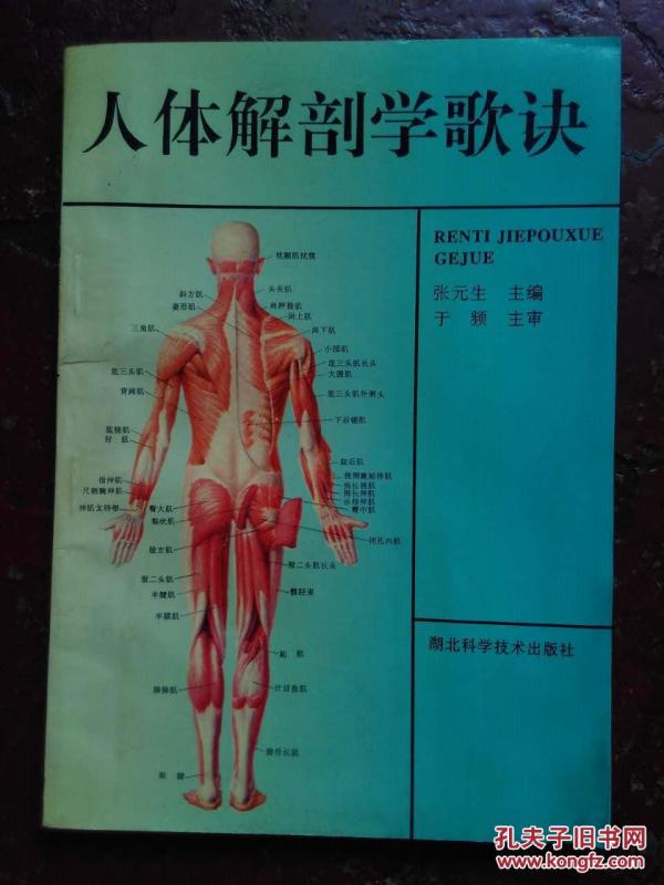 签名本：人体解剖学歌诀