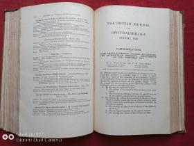 南满铁路大连医院馆藏英国眼科学杂志1929年第13期（the british journal of ophthalmology 13 1929）