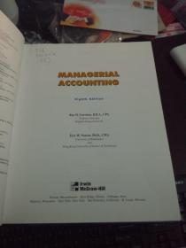 MANAGERIAL ACCOUNTING（管理会计,第八版，大16开英文原版精装）