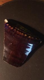 磁州窑瓷片（29）-----元代磁州窑内白外黑平底大钵碗瓷片标本