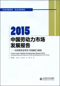 2015中国劳动力市场发展报告:经济新常态背景下的创业与就业