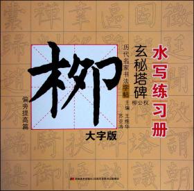 偏旁提高篇-历代名家书法字帖书写练习册-柳公权.玄秘塔碑-大字版