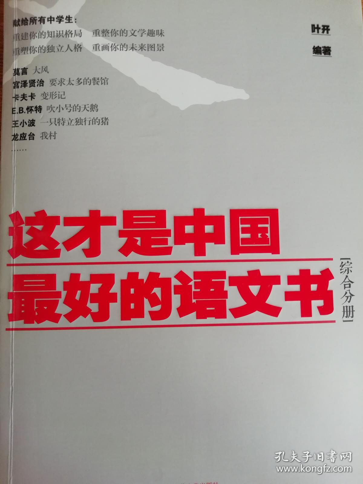 这才是中国最好的语文书-小说分册、综合分册