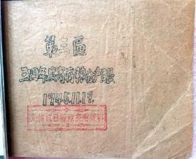 1945年，晋冀鲁豫边区元城县抗日县政府账簿（一厚册）
