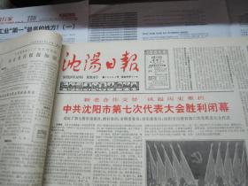 （生日报）沈阳日报1985年4月13日