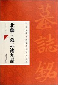 中国古代碑帖经典彩色放大本：北魏·墓志铭九品